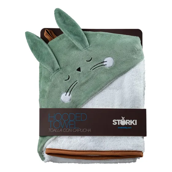 Toalla C/capucha Conejo 100% Algodón Storki