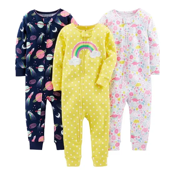 Pijamas Enterizas Simple Joys By Carter's Modelo Arcoiris Y 