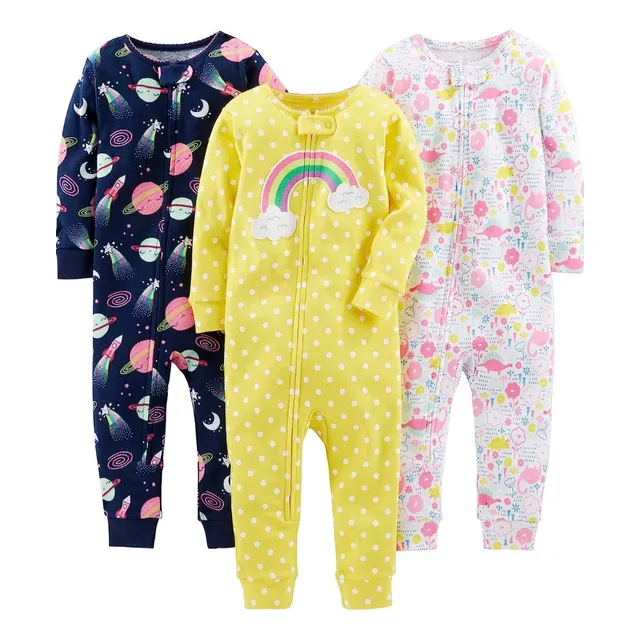 Pijamas Enterizas Simple Joys By Carter's Modelo Arcoiris Y 