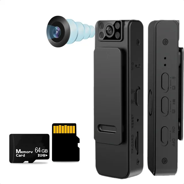 Mini Cámara Corporal Con Grabación De Audio Y Video Portátil