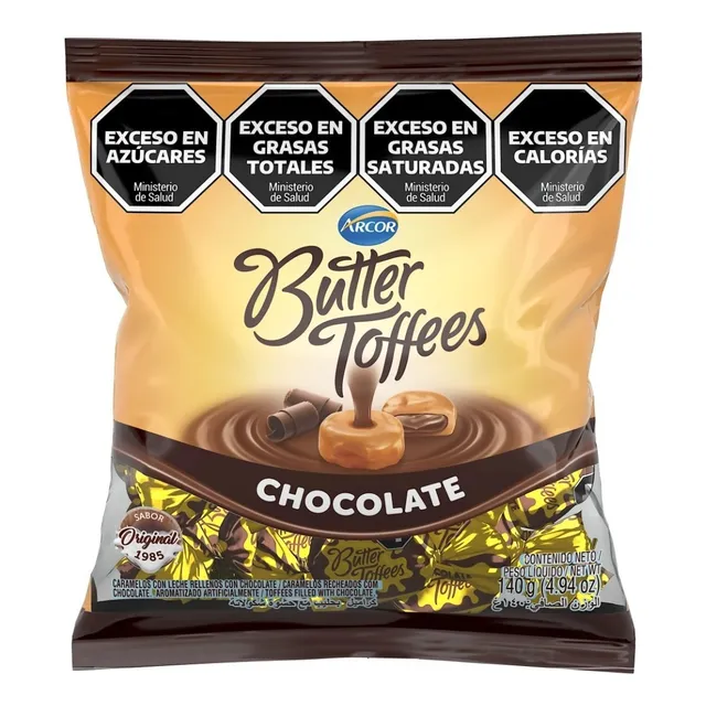 Caramelos Butter Toffees Chocolate Arcor Chico