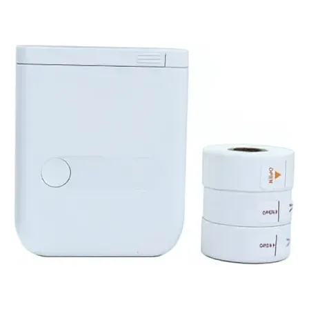 Impresora De Etiquetas Térmica Bluetooth 3 Rollos Blanca Branco 127/220v