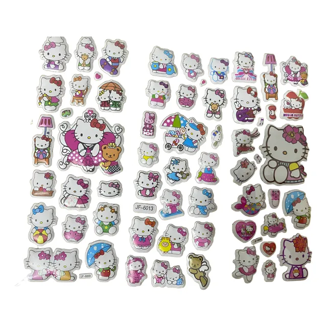 10 Laminas De Stickers Stickers Hello Kitty