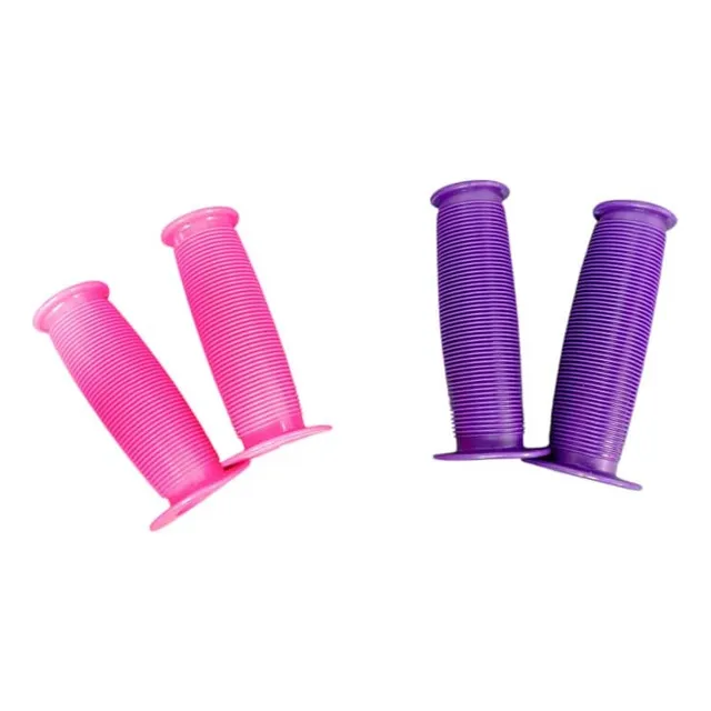 Puños Rosados De Niña Para Bicicletas Rin 12 Y 16 Pack De 2 
