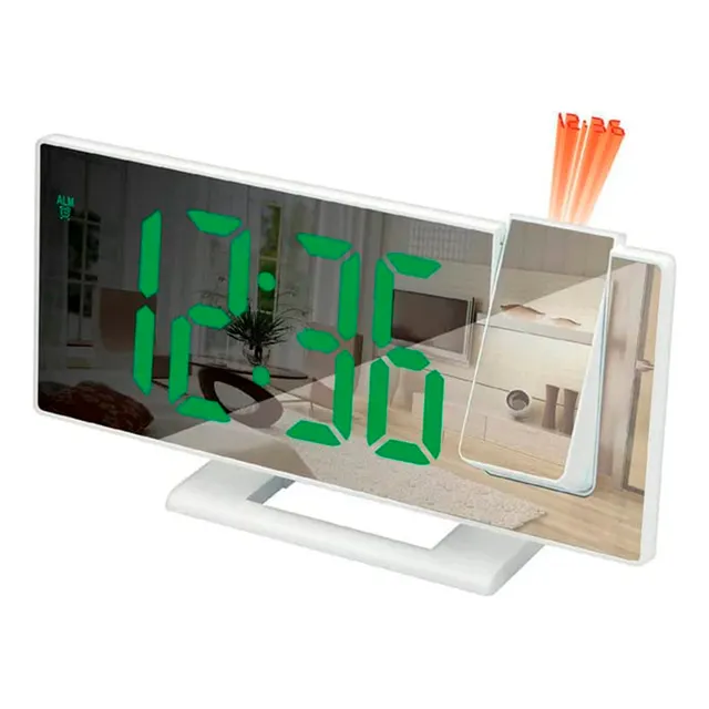Reloj Digital Alarma Despertador Proyector Luz Holograma