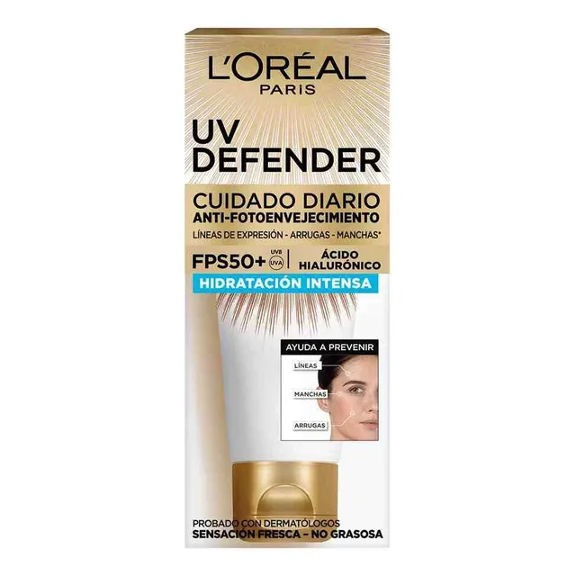Crema L'oréal París Uv Defender Hidratación Fps50 
