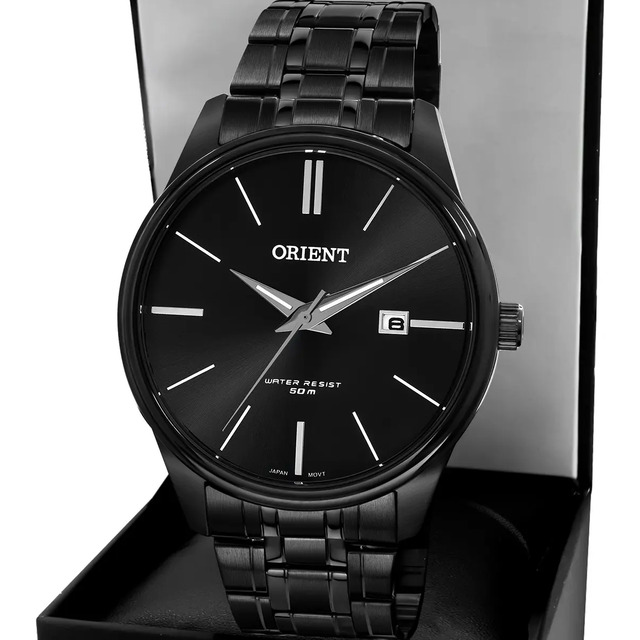 Relógio Orient MPSS1064P1PX Full Black Aço Inoxidável 50m