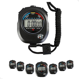 Kit 8 Cronometro Digital Ergonomico Corrida Alarme Hora Kit 8 Cronometro Digital Ergonomico Corrida Alarme Hora