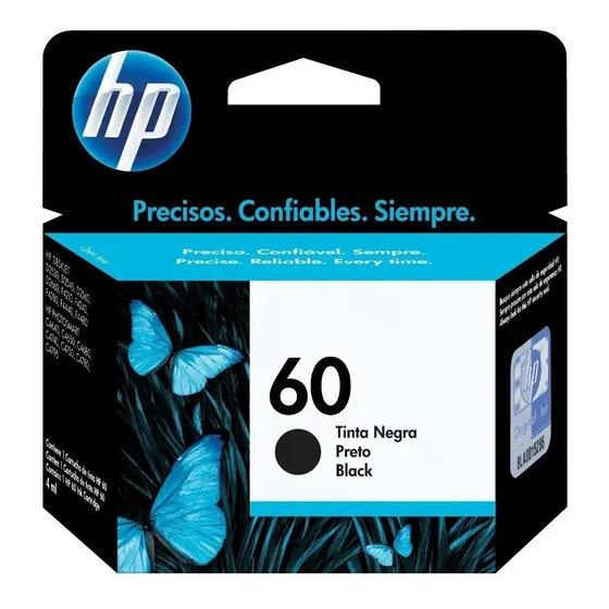 Cartucho De Tinta Hp 60 Negra (cc640wl)
