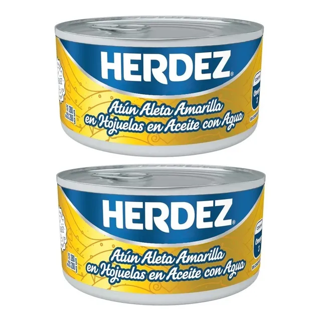 2 Atún Herdez En Aceite Con Agua 280 Gr C/u