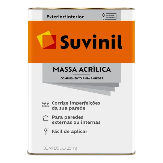Massa Acrílica 25kg Suvinil