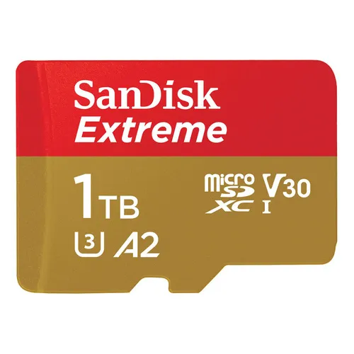 Tarjeta de memoria Sandisk Microsd Extreme de 1 TB y 190 MB