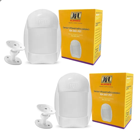 2x Sensor Infravermelho Idx-2001 Jfl Pet 20kg Com Suporte