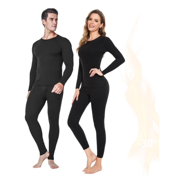 Conjunto Segunda Pele Térmica Flanelado Frio Intenso Preto Conjunto Segunda Pele Térmica Flanelado Frio Intenso Preto