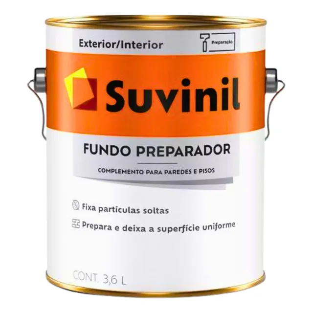 Fundo Preparador De Paredes Base Água 3,6 Litros Suvinil
