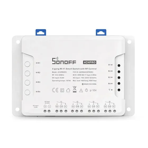Interruptor Inteligente WiFi Sonoff 4 Canales Pro R3 con RF433MHz y eWeLink | Cuotas sin interés