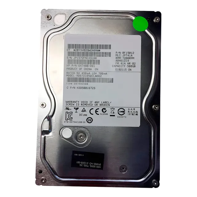 Disco Duro Para Cctv Interno Sata 500gb New Pull Pc V5 Color Plateado