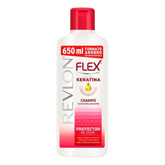 Shampoo Flex Keratina Revlon Protector Color C/coloração 650
