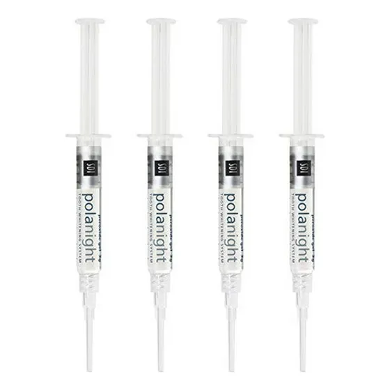 Kit Blanqueador Dental Polanight 22% Sabor Menta 4 Geles