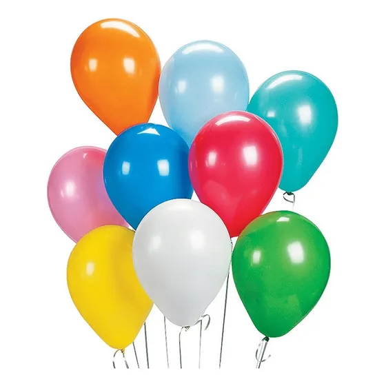 Pack 50 Globos Látex Liso Colores 23cm R9 Fiesta Decoración