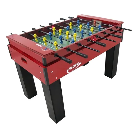 Mesa de pebolim Klopf Lujo 1052 com bonecos de polipropileno e bolas incluídas