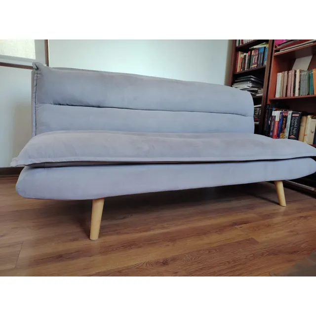 Futon, Marca Hc Gris Claro Liso