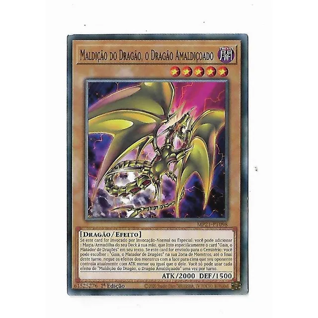 Yu-gi-oh Maldição Do Dragão, O Dragão Amaldiçoado - Comum Fr
