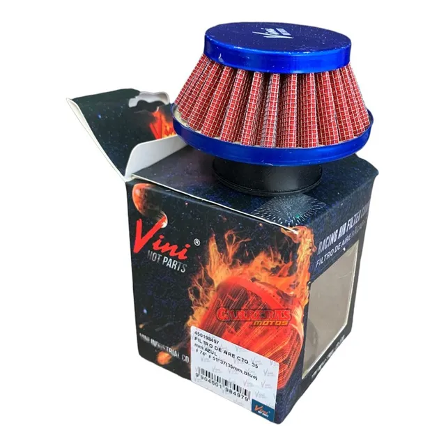 Filtro Aire Conico 35mm Azul Vini Hot Parts