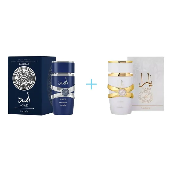 Lattafa Perfume Asad Zanzibar And Perfume Yara Moidama Latt