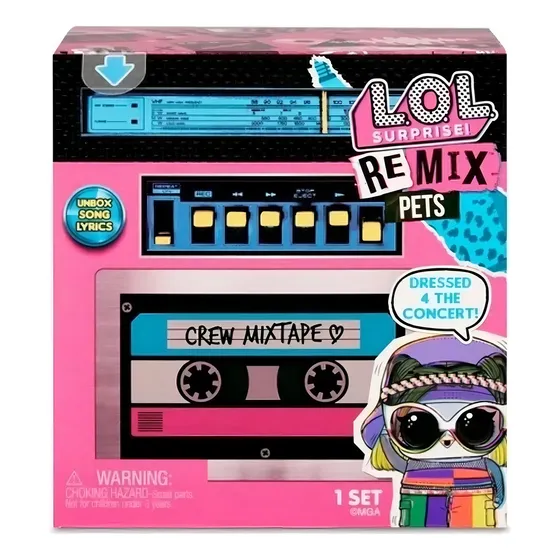 Muñeca Lol Surprise Pets Remix Mascotas Pelo Real