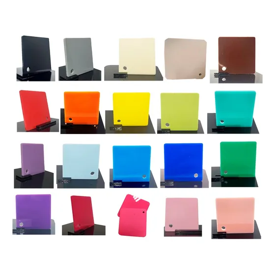 Acrílico Colores Transparente  20 X 30 Cm Grosor 3 Mm 4 Pz