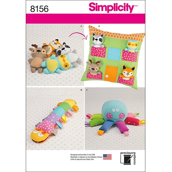 Patron Creative Simplicity Pattern 8156 Animal Peluche Casa