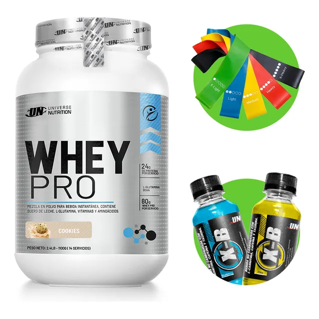 Whey Pro 1.1kg Proteína Un Cookies + Regalos