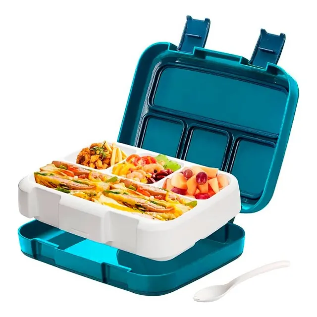 Porta Comida Fiambrera Lonchera Almuerzo Bento Box Estilo