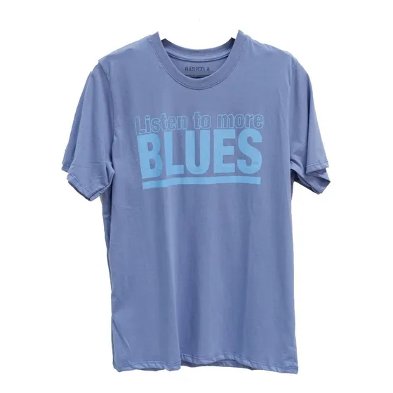 Remera Del Conde Listen Blues, Diseño Serigrafia