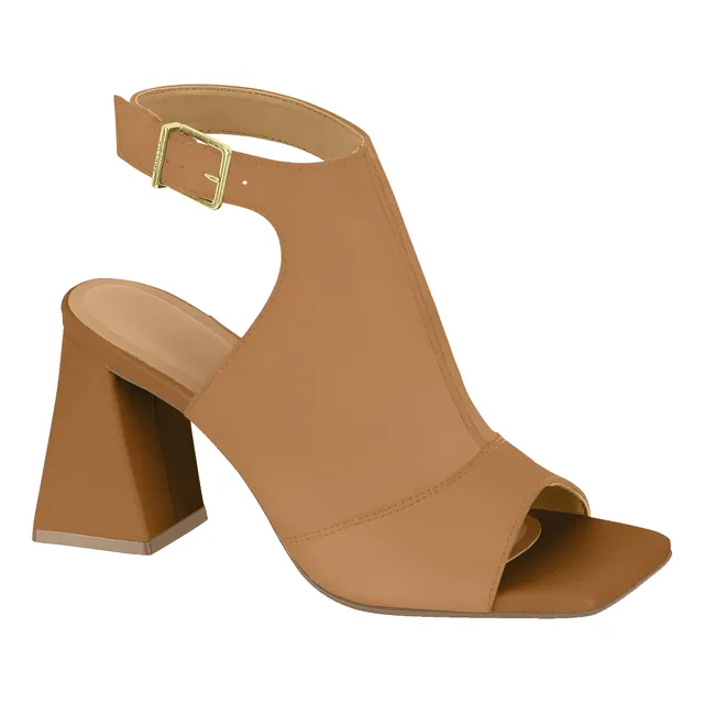 Sandália Feminina Salto Grosso Moda Casual Conforto Original