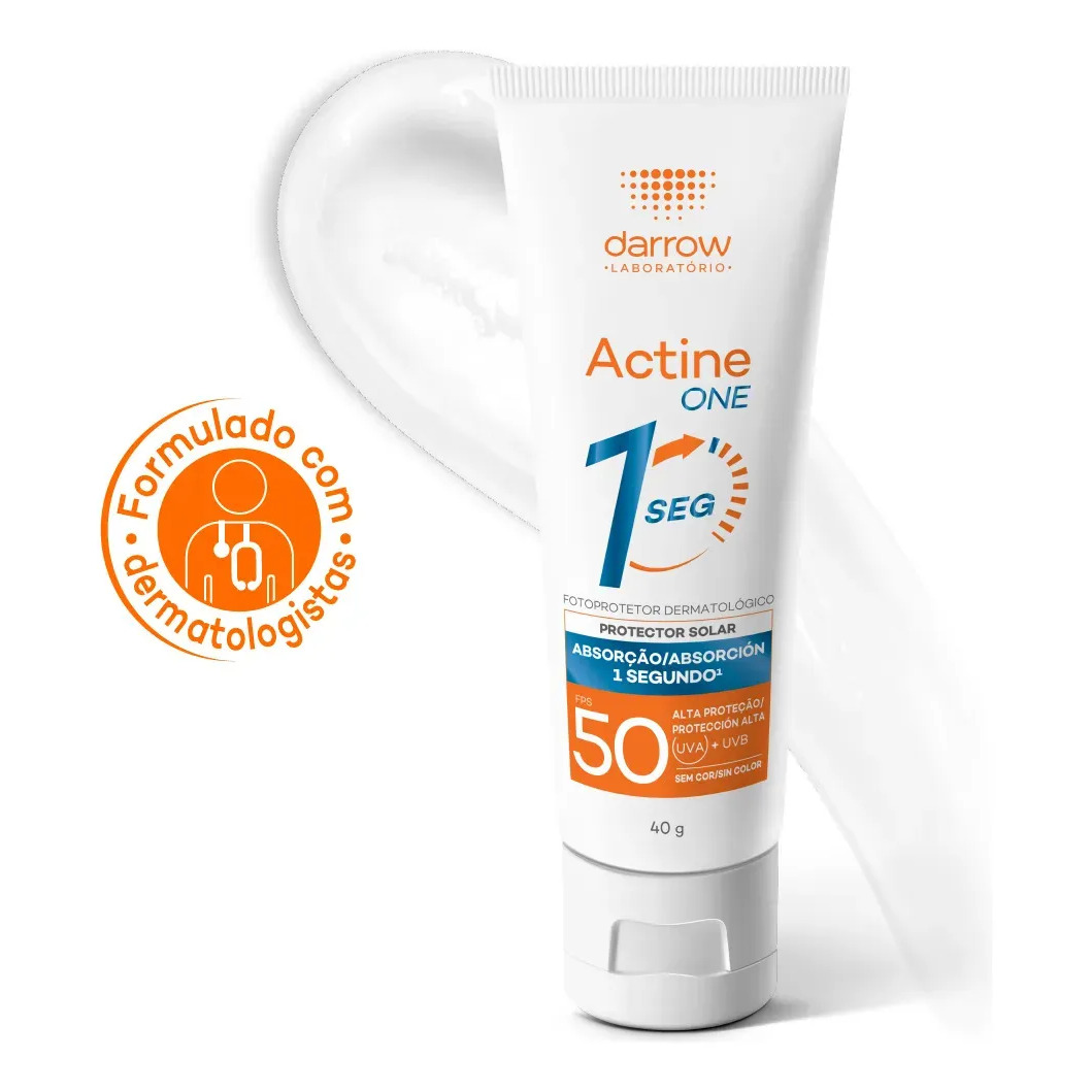 Protetor Solar Facial Dermatológico Darrow Actine One FPS50