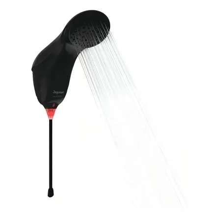 Chuveiro Elétrico Zagonel Sublime Preto com LED 7500W 220V