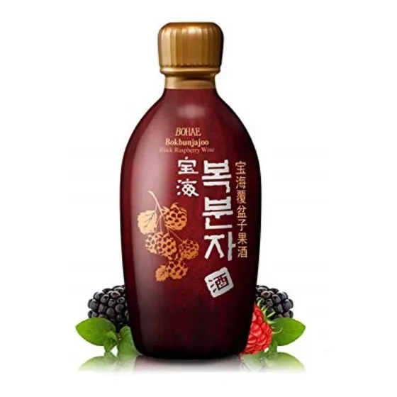 Alcohol Coreano Soju Bohae Vino De Mora 375 Ml