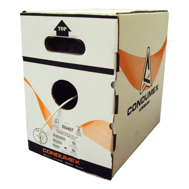 Cable Utp Cat 5e Cm Blanco 305 M 664497 Condumex Bravotwist