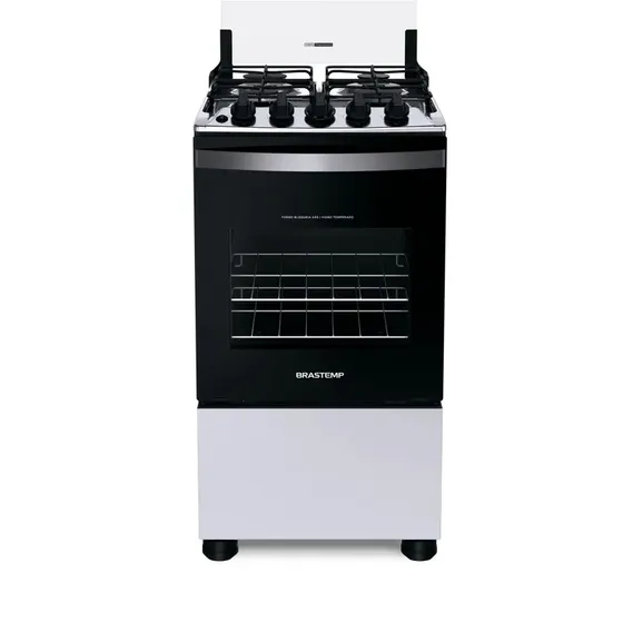 Fogão 4 Bocas Acendimento Automático Clean Bfo4nbb Brastemp Cor Branco