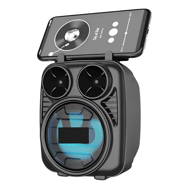 Caixa De Som 8w Bluetooth Potente Suporte Celular Portátil