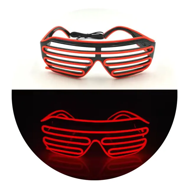 Lentes De Luz Led Control Con 3 Cambios Gafas Luminosas Neon