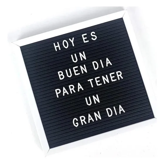 Tablero Decorativo De Letras 25 X 25 Cm