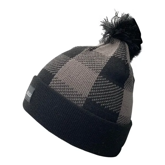 Gorro De Lana Beanie Escocés Pompón Con Bota Moda Calidad Premium Unisex