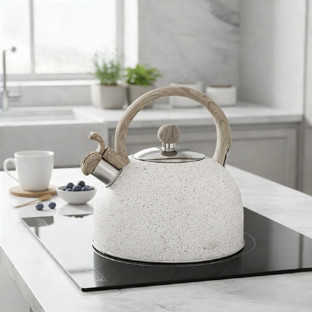 Chaleira Inox Cerâmica C/ Apito 2l Chaleira C/ Indução Mimo Marmól Chaleira Inox Cerâmica C/ Apito 2l Chaleira C/ Indução Mimo Marmól