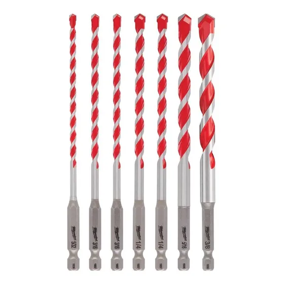Brocas Carburo Para Concreto Milwaukee 48-20-9052 7pzas