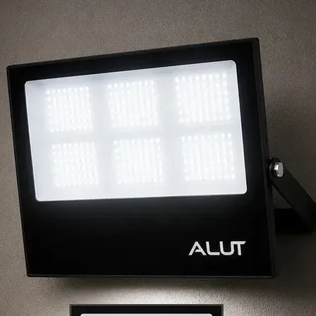 Kit 4 Refletor Led 300w 6500k Branco Frio Ip65 A Prova D'água Preto Cod: Alut010041-4 Alut By Avant