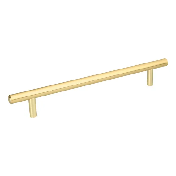 Jaladera Latón Brillante Tipo Cilindro 25 Cms Hermex 43873 Color Dorado