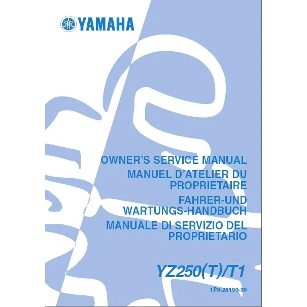 Yamaha Yz250(t)-t1  2004 Manual De Taller Version Papel